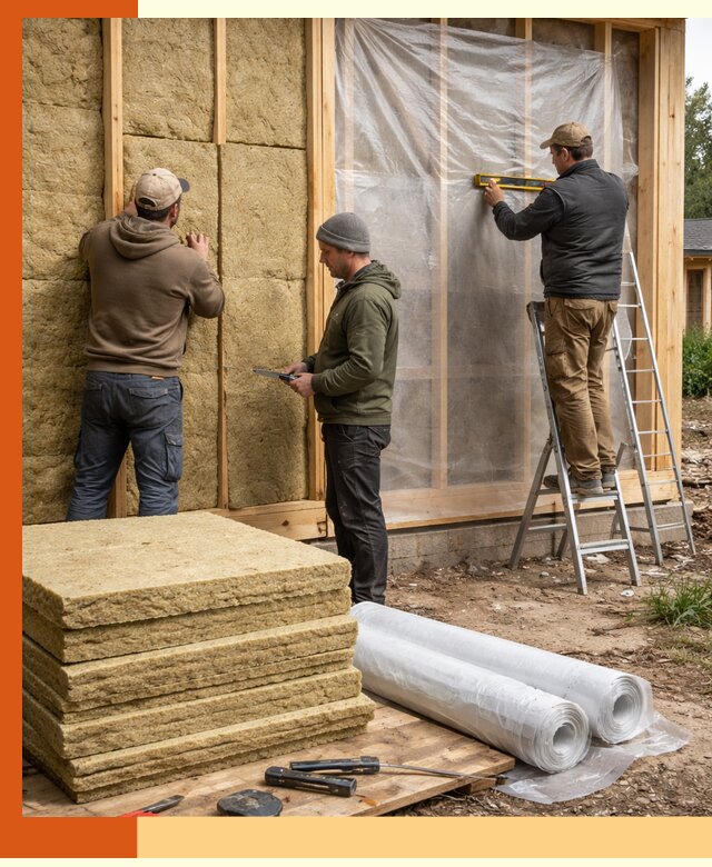 Утепление каркасного дома в Балаково под ключ с гарантией качества