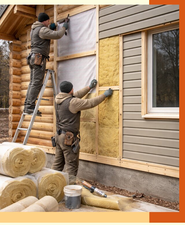 Утепление деревянного дома в Балаково от 6310 руб./м2 — заказать работы | ТепломастерБлк