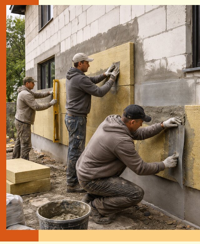 Утепление дома из газобетона в Балаково качественно и долговечно