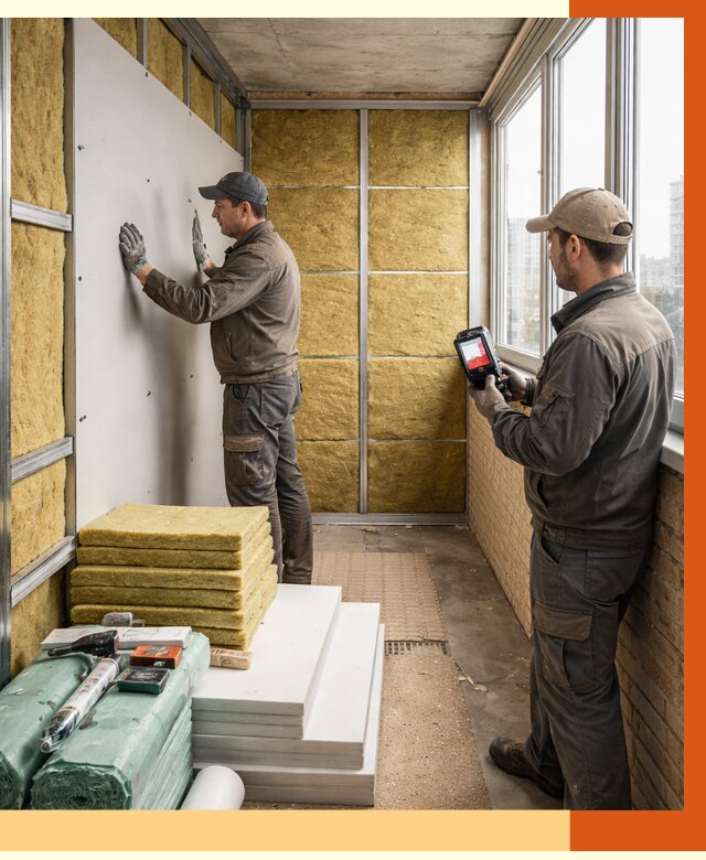 Утепление балкона в Балакове от 4580 руб. под ключ | ТепломастерБлк