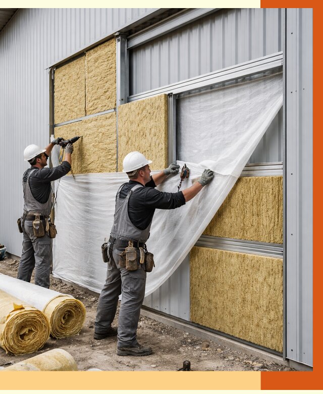 Утепление металлического склада в Балаково от 4580 руб/м2 — комплексное утепление под ключ | ТепломастерБлк