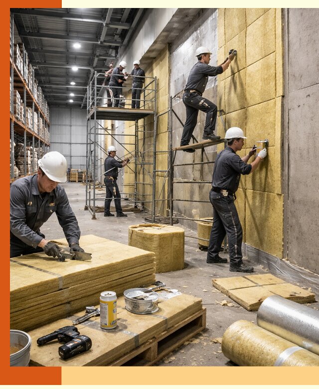 Утепление логистического центра в Балаково качественно и экономично