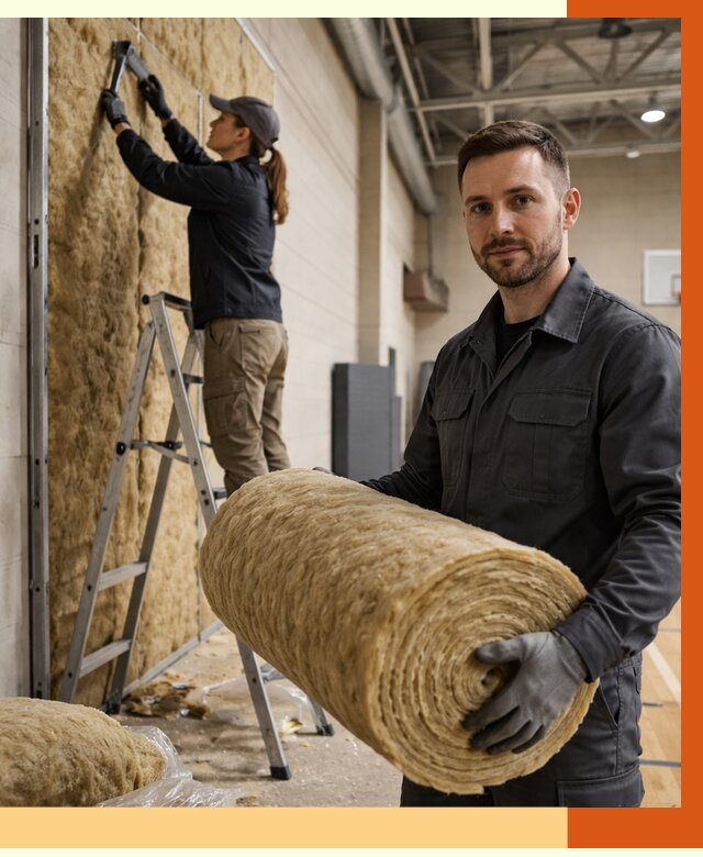 Утепление спортзала в Балаково от 7633 руб/м2 — комплексное утепление под ключ | ТепломастерБлк