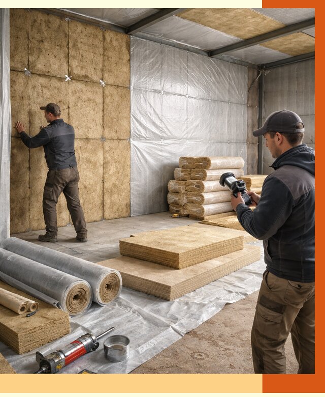 Утепление теплого склада в Балаково под ключ от 11704 руб/м² | ТепломастерБлк