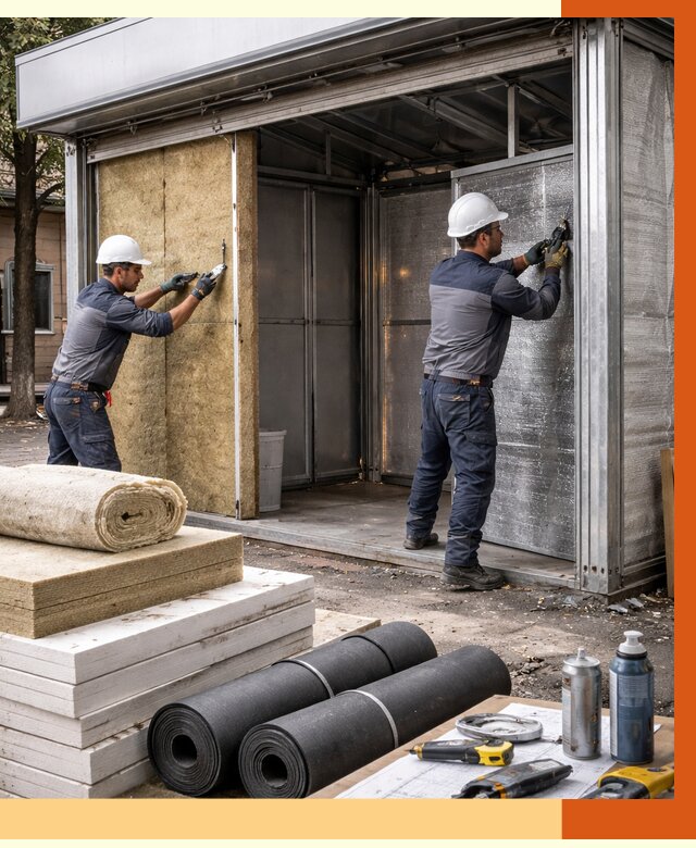 Утепление павильона шаурма в Балаково под ключ от 1221 руб. за м² | ТепломастерБлк