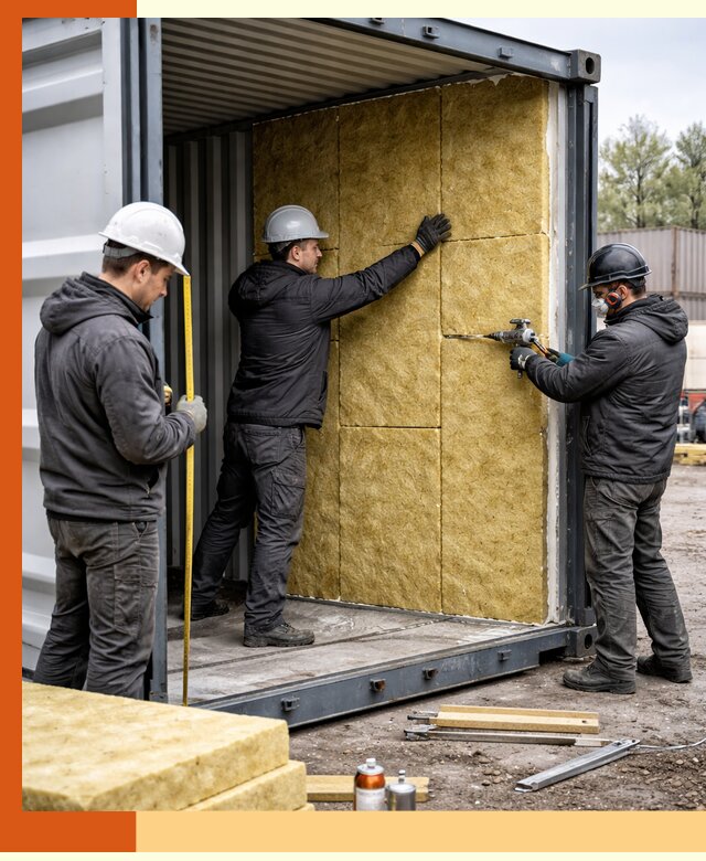 Утепление морского контейнера в Балаково: надежная теплоизоляция и защита