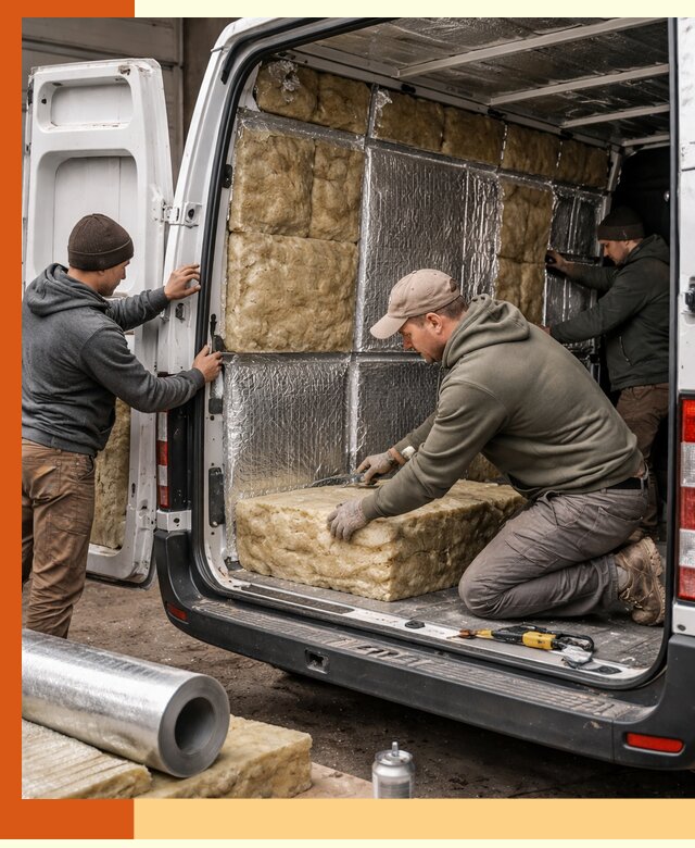 Утепление фургона в Балаково: профессиональная теплоизоляция и шумоизоляция