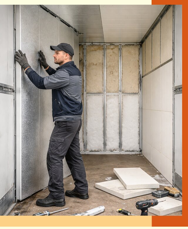 Утепление холодильного кузова в Балаково от 13739 руб. под ключ | ТепломастерБлк