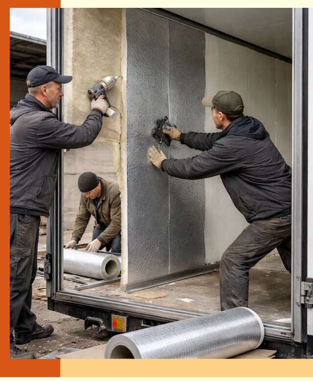 Утепление холодильного кузова в Балаково — монтаж и теплоизоляция