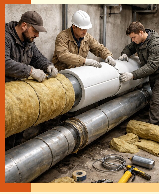 Утепление трубопровода в Балаково с гарантией энергоэффективности