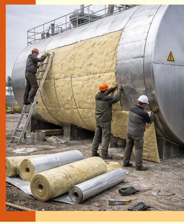Утепление резервуаров с топливом в Балаково надежно и экономично