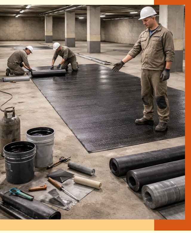 Гидроизоляция паркинга в Балаково от 1221 руб/м² — профессиональная защита | ТепломастерБлк