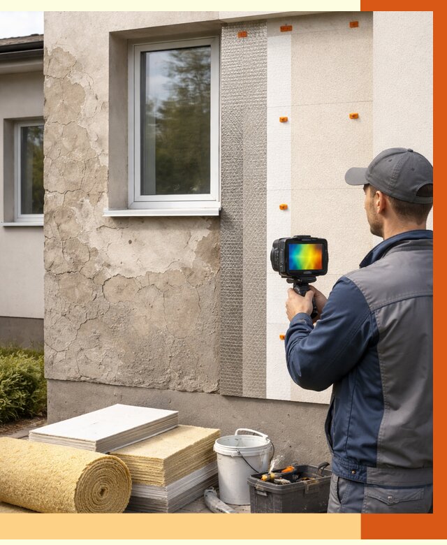 Тепловизионное обследование фасада в Балаково от 4580 руб. под ключ | ТепломастерБлк