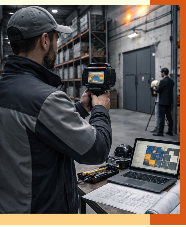 Тепловизионное обследование склада в Балаково от 6615 руб. | ТепломастерБлк