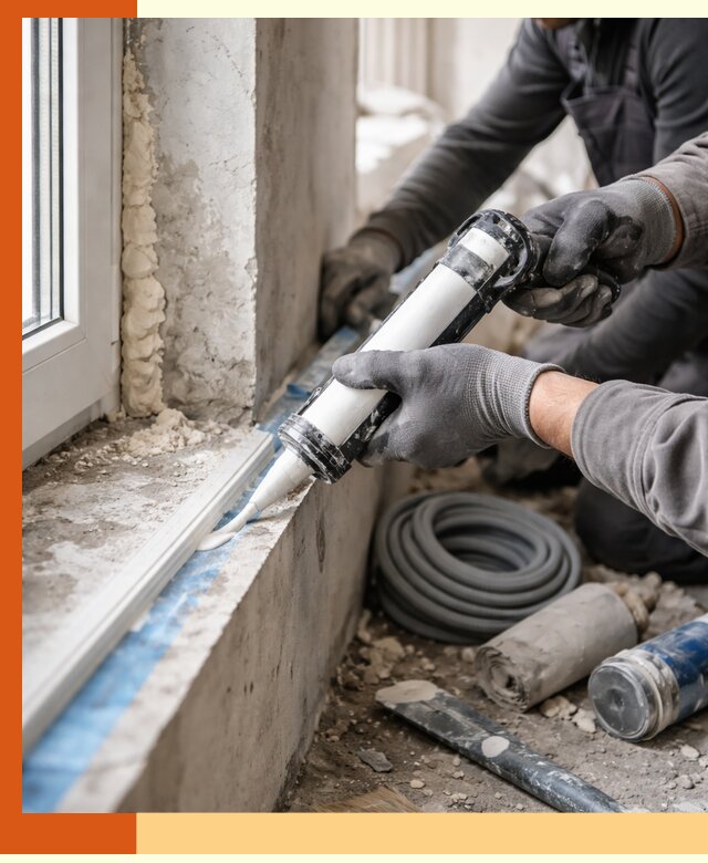 Герметизация стыков и примыканий зданий в Балаково